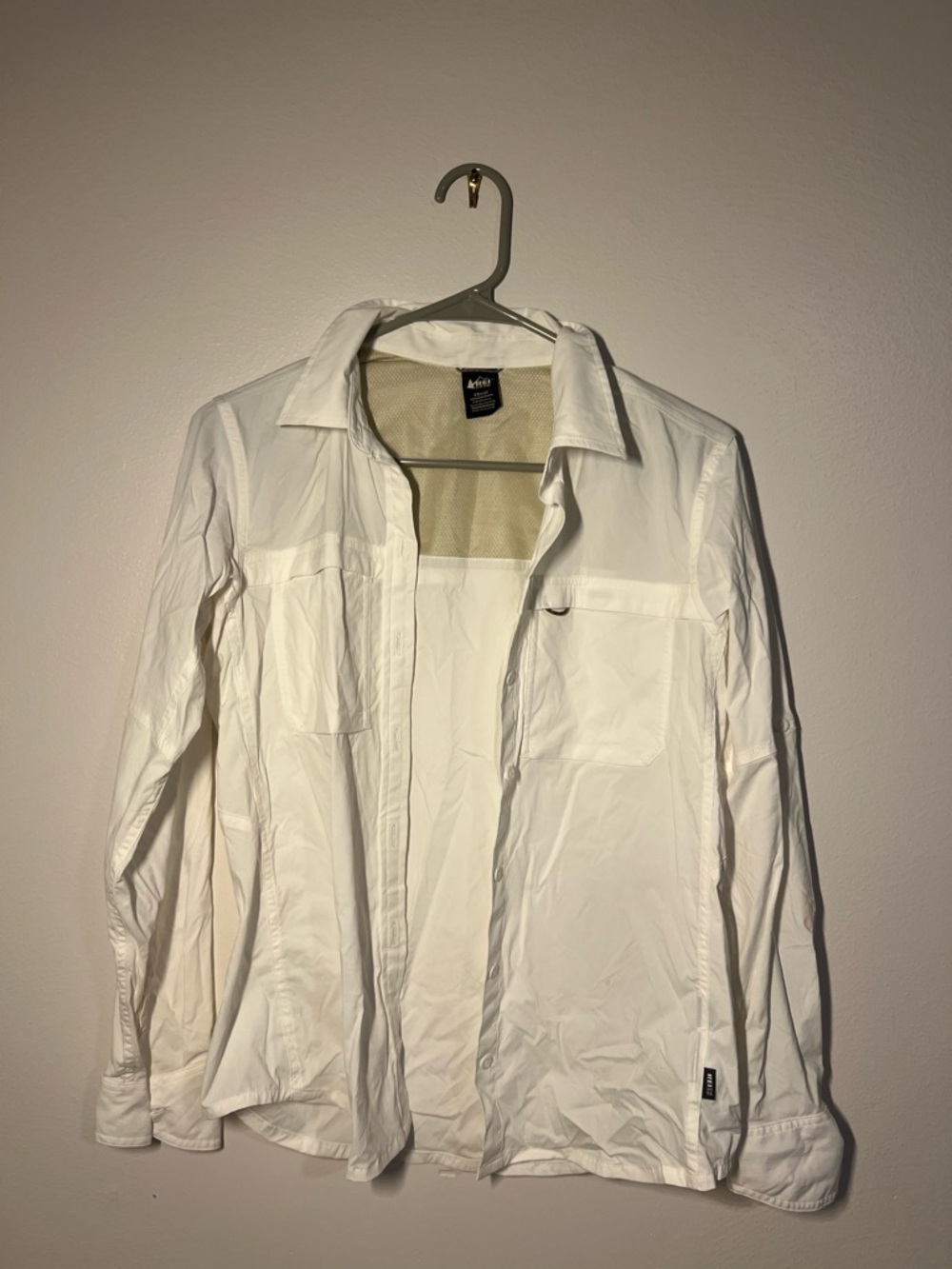White Button-Down Utility Shirt - Lightweight Women’s Top